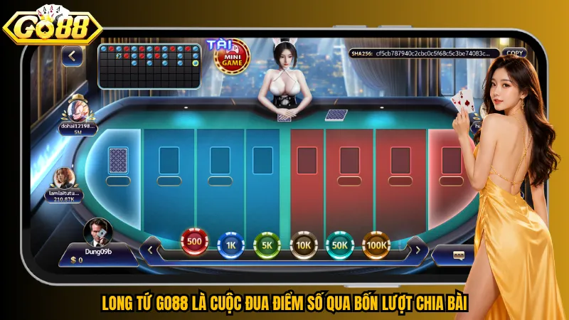 Long Tứ Go88 – Chốt Đúng Thời Điểm, Thắng Trọn Mỗi Ván 3 Long Tứ Go88 là cuộc đua điểm số qua bốn lượt chia bài
