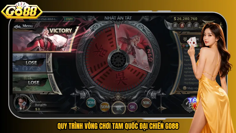 Tam Quốc Đại Chiến Go88 – Chọn Đúng Thế Lực, Ôm Trọn Quỹ Thưởng 3 Quy trình vòng chơi Tam Quốc Đại Chiến Go88