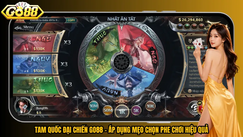 Tam Quốc Đại Chiến Go88 – Chọn Đúng Thế Lực, Ôm Trọn Quỹ Thưởng 5 Tam Quốc Đại Chiến Go88 – Áp dụng mẹo chọn phe chơi hiệu quả